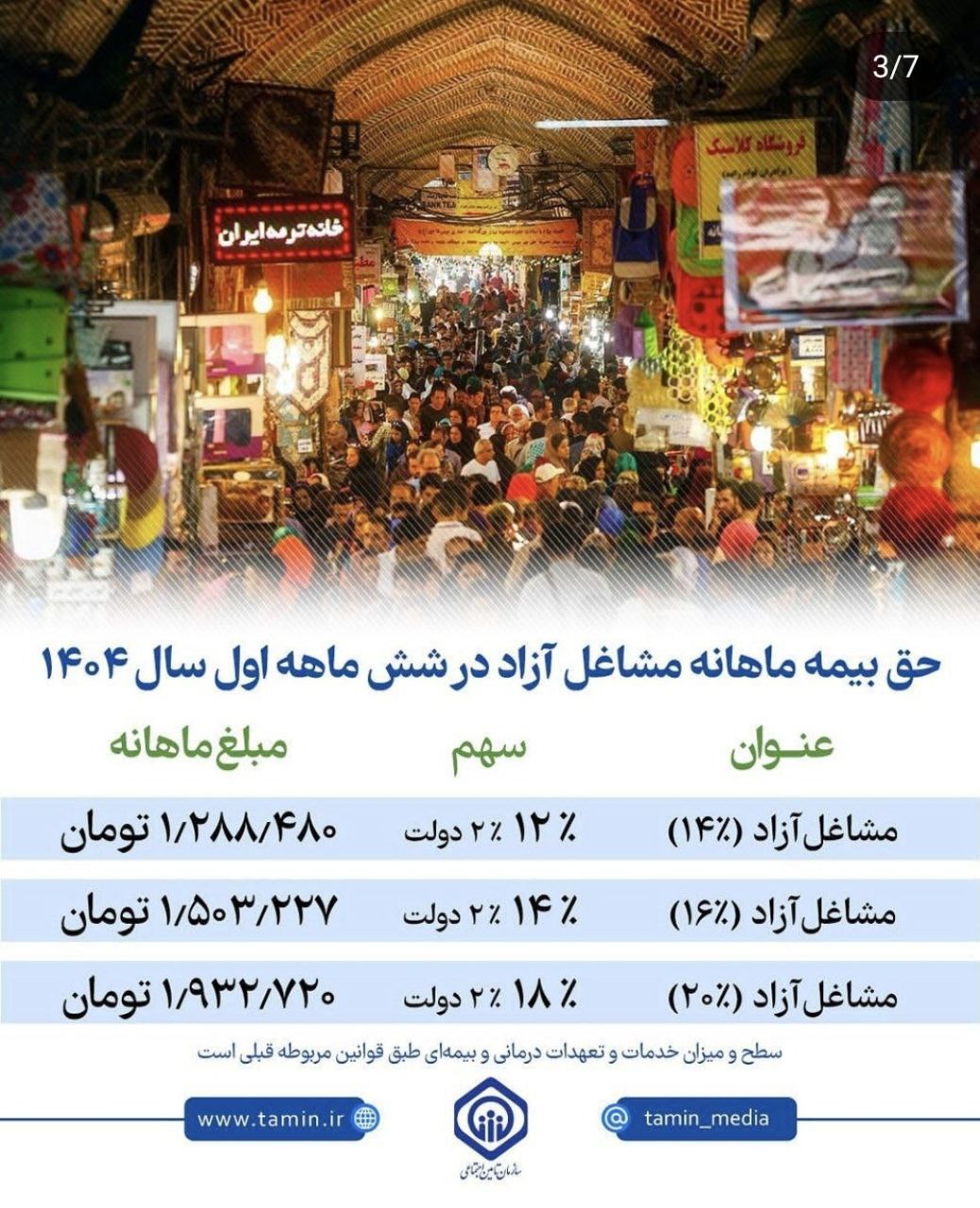 بیمه‌ مشاغل آزاد 